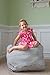 Kids Stuffed Animal Bean Bag Storage Chair - EXTRA LARGE - Store Toys Towels Blankets Pillows