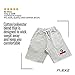 Flexz Fitness Gym Shorts SweatShorts | Bodybuilding Pants Joggers Gym Pants Gym Sweat Gray Large