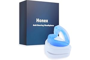 Honex Anti Snore Mouthpiece, Sleep Friendly Snore Comfort, One Size Fits Most, Cozy All-Night Wear for Home & Travel