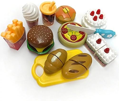 Amazon Sobaby おままごと12点セット 知育 おもちゃ 食べ物 ピザ ケーキ ハンバーガー パンケーキ キッチン まな板 遊び ごっこ遊び 子供プレゼント 入園お祝い ままごと ごっこ遊び おもちゃ