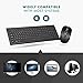 Mpow Wireless Keyboard and Mouse Combo, Ultra-thin Chiclet Keyboard and Mute Mouse, 2.4GHz 26ft Wireless Connection with USB Receiver for PC Desktop Computer Laptop Mac Tablet