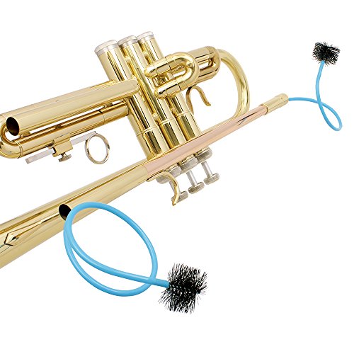 Mowind 5-in-1Trumpet Accessory Maintenance Cleaning Care Kit Set Including Trumpet Stand Valve Brush Flexible Snake Brush Mute Gloves