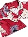 HOTOUCH Men's Loose Fit Hawaiian Short Sleeve Shirt (Red XL)