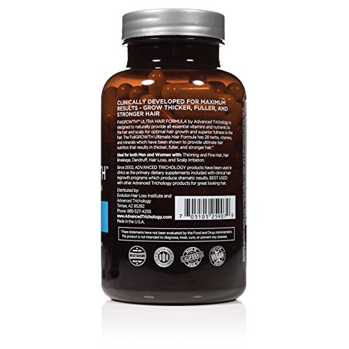 FoliGrowth Hair Vitamin with High Potency Biotin and Folic Acid 90 count