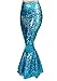 Sidecca Faux Leather Wet Look Metallic Mermaid Costume Maxi Skirt-Holo Turq-XL