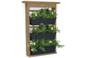 ALGREEN PRODUCTS Algreen 34002 Garden View, Vertical Living Wall Planter , Brown