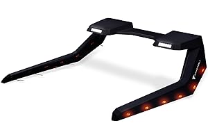 Armordillo Stealth Roll Bar Chase Rack For Mid Size Pickup Trucks|w/Amber Side Marker|2x LED Light Lamps|Compatible 05-24 Tacoma|15-24 Colorado/Canyon|19-23 Ranger|05-24 Frontier|7161832 - Matte Black