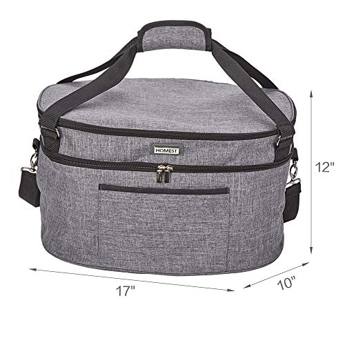 HOMEST Slow Cooker Travel Bag with Easy to Clean Lining, Insulated