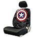 Captain America Colored Shield Logo Avengers Marvel Comics Auto Car Truck SUV Vehicle Low Back Front Bucket Seat Cover - Pair