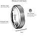 Tungsten Ring Mens Wedding Band 4mm/6mm/8mm Black/Rose Gold Plated Matte Finish Brushed Polish/Beveled/Edge Comfort Fit