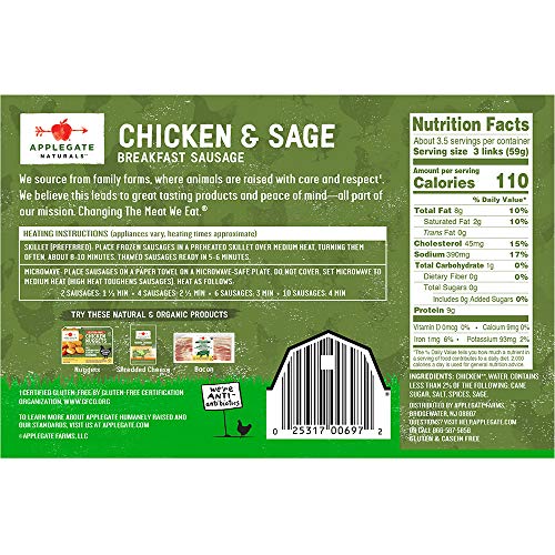 1 Applegate+Natural+Chicken+Breakfast+Sausage