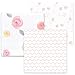 Amazing Baby Cotton Muslin Swaddle Blankets, Watercolor Roses, Pink, Pack of 3