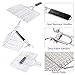 Aleath Portable Grill Basket, Stainless Steel BBQ Accessories Grilling Basket with Removable Handle, BBQ Tools for Fish, Shrimp,Vegetables, Kabob, Steak - Come with Basting Brush