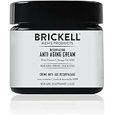 Brickell Men's Products Resurfacing Anti-Aging Face Cream For Men, Natural and Organic Face Moisturizer, Vitamin C Cream For Wrinkles, 2 Ounce, Unscented