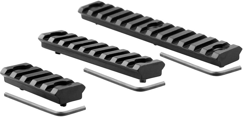 Monoki Keymod Picatinny Rail Sections, 5-Slot 9-Slot 13-Slot Lightweight Picatinny Rail Section for Keymod Handguard Mount Rail System with 3 Allen Wrench & Solid-Style, 3 Pack : Sports & Outdoors
