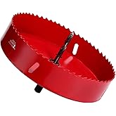 Hole Saw 4-1/4 Inch for Recessed Lighting, 108mm HSS Bi-Metal Hole Saw for Wood, 32mm Cutting Depth Hole Cutter for Wood Corn