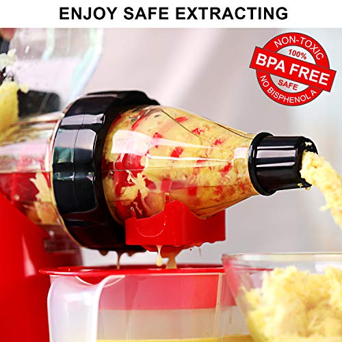 Geedel Manual Masticating Juicer, Original Slow Juicer Machine for Maximum Nutrition Value, Hand