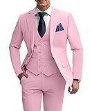 Men's Suits 3 Piece Slim Fit Double Breasted Tuxedo