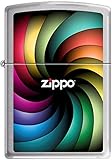 Zippo Logo Color Spectrum Rainbow Spiral Satin