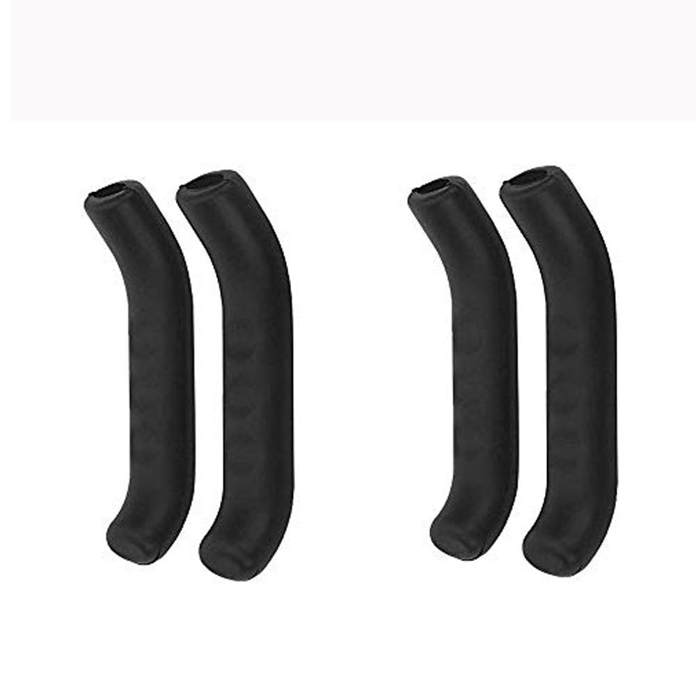 VOANZO 2 Pairs Bicycle Brake Lever Sleeve Grip Protector Cover, Anti-slip Brake Handle Silicone Sleeve for Mountain Road Bike Cycling (Black)