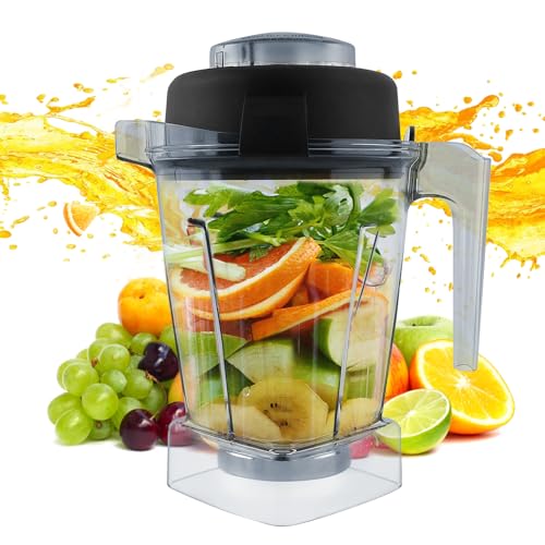Blender Pitcher 48oz, Replaces E310 320 Pro200 5200 6300 VM0197 56085 Classic Explorian Propel Commercial Series Blender Cup 48oz, Compatible with vitamix Replacement Pitcher Container, 3 YR Support