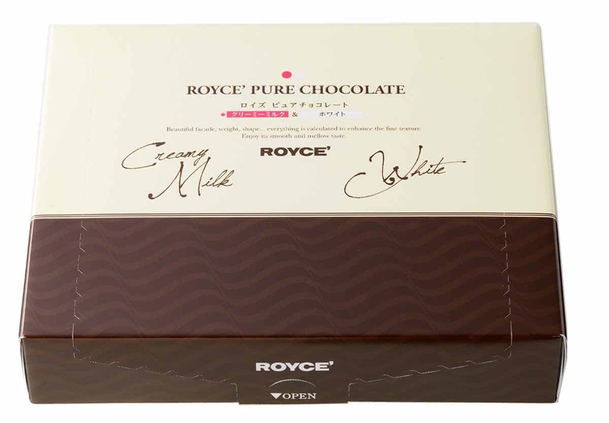 ROYCE'(ロイズ) ピュアチョコレート ボックス 280g [クリーミーミルク＆ホワイト] 40個 (x 1)商品画像