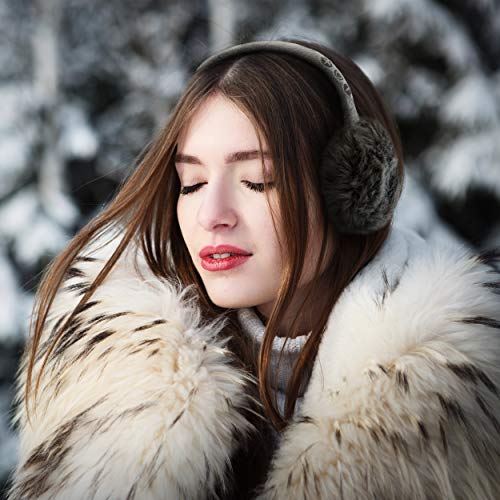 SoundBot SB212 HD Stereo Bluetooth 4.1 Wireless Musical Earmuffs Headphone,Up to 5 Hrs of Play Time, Up to 8 Hrs of Talk Time,60 Hrs Standby Time, Build-in Mic (GRY) - Thumbnail 2