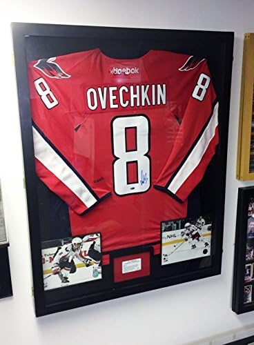 XX Large Football Hockey Uniform Jersey Display Case Frame UV Protection Ultra Clear Locks Black Finish P30BJ
