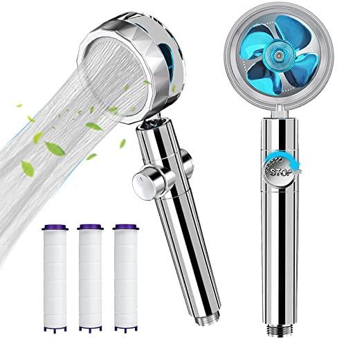 Handheld Shower Head, Kiyaosoka High Pressure Shower Heads Turbo Fan