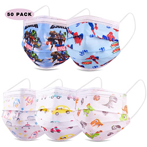 IGINOA Kids Face Mask 3 Ply Layer Safty Breathable
