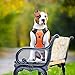 Big Dog Harness No Pull Adjustable Pet Reflective Oxford Soft Vest for Large Dogs Easy Control Harness (L, Orange)