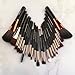 22Pcs Pro Make Up Brush Set - Powder Foundation Brushes Lip Eyeshadow EyeBrow Eyeliner Blending Brush Cosmetic Makeup Brushes Tools Kit
