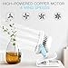 Clip on Fan, Ommani USB or 2600mAh Rechargeable Battery Operated Fan Small Desk Fan Whisper Quiet with 4 Speed Swivel 360°, Portable Stroller Fan for Baby Stroller Home Office Camping Outdoors