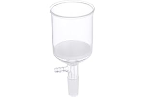 PATIKIL Buchner Funnel, 250ml Borosilicate Glass Buchner Filtering Funnel with Fine Frit(G3), 24/40 Standard Taper Inner Join