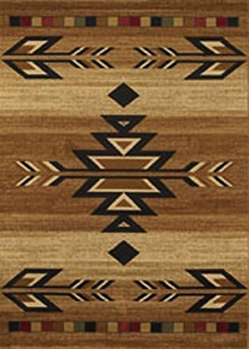 Mayberry Southwestern/Lodge Runner Area Rug 2'3"x7'7" Beige Hearthside Collection
