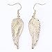 Szxc Women's Crystal Guardian Angel Wings Hypoallergenic Dangle Earrings Biker Jewelry - 2 1/4 inch…