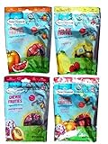 Torie & Howard Organic Gluten Free Chewie Fruities Candy 4 Flavor Variety Bundle: Blood Orange & Honey, Meyer Lemon & Raspberry, Pomegranate & Nectarine and Asst. Flavors, 4 Oz