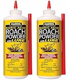 Harris Boric Acid Roach and Silverfish Killer Powder w/Lure (16oz (2-Pack))