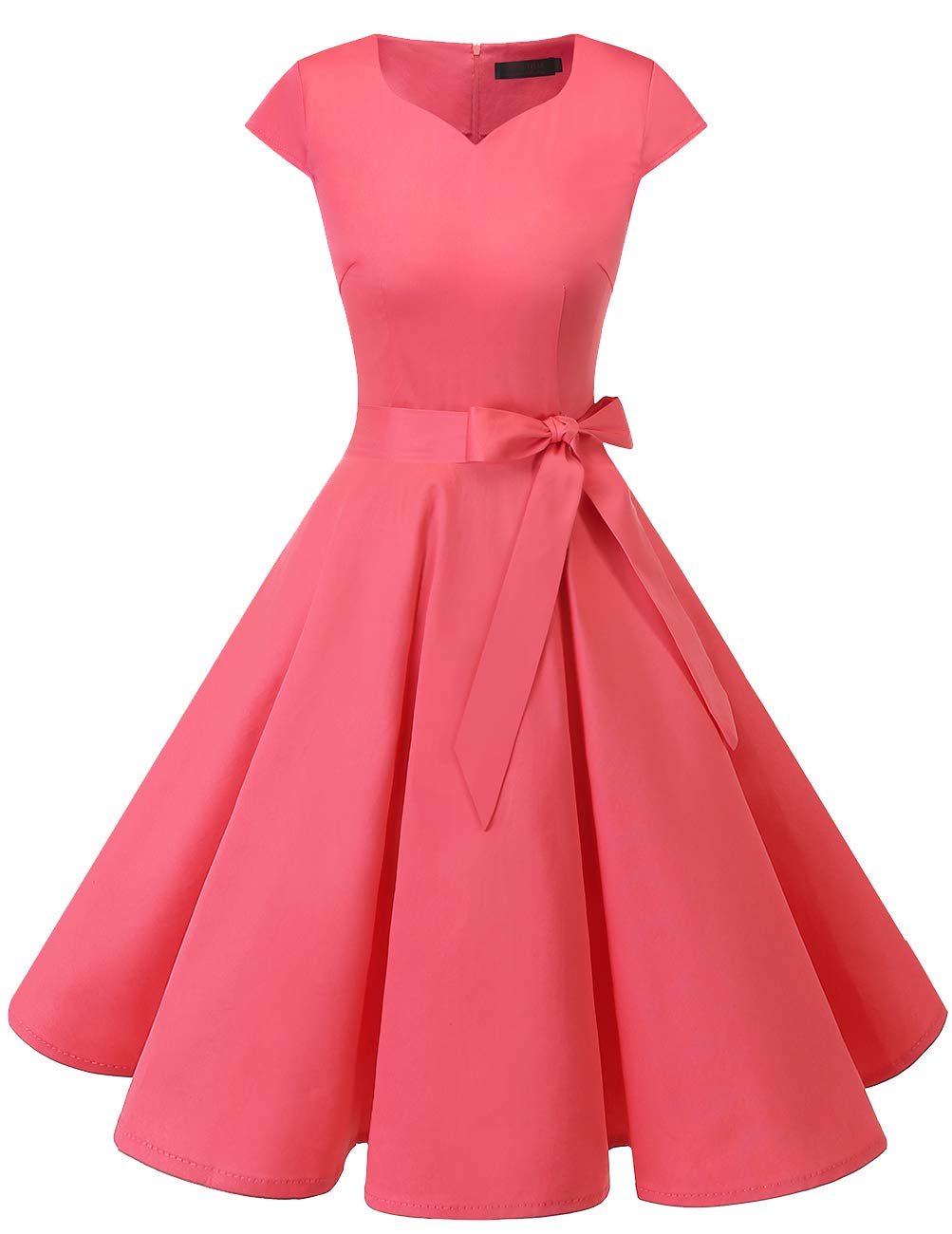 swing cocktail dress with sleeves