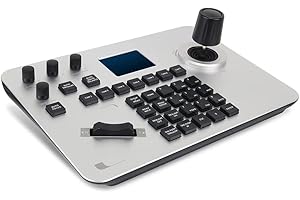 SMTAV PTZ Controller Camera Controller POE Network 4D Joystick Decoding Keyboard (IP Analog Controller)