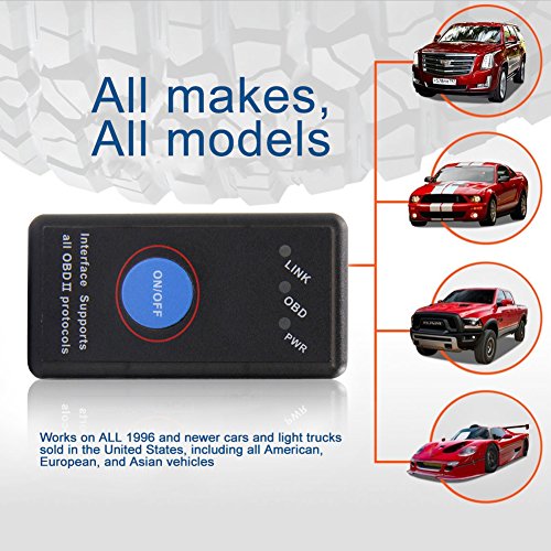 BOKIN OBD2 Scanner, Bluetooth OBD 2 Diagnostic Scanner - Check Engine Light Code Reader for ALL Cars â€“ ODB II Diagnostic Scan Tool for Android, iOS IPhone, Windows, Symbian