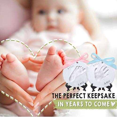 Baby Handprint Footprint Ornament Keepsake Kit - Personalized Baby Prints Ornaments For Newborn - Ba - //medicalbooks.filipinodoctors.org