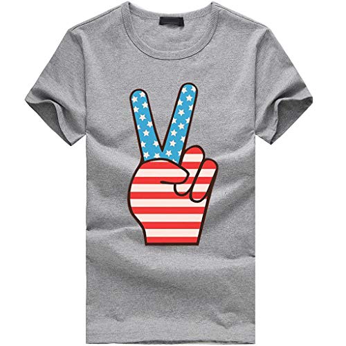 1 Womens+Casual+American+Sleeve+Patriotic