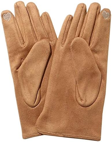 Amazon 手袋 レディース 冬 スマホ対応 可愛い スウェード スエード 裏起毛 バイク 指あり かわいい 5本指 ハート 手袋 通販