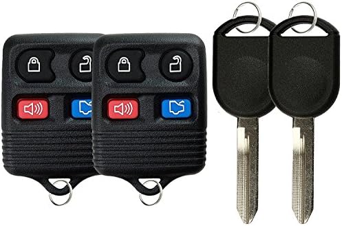 2x Replacement Keyless Entry Remote Car Fob With 4C Key - Fits CWTWB1U345, CWTWB1U212 - KeylessKing