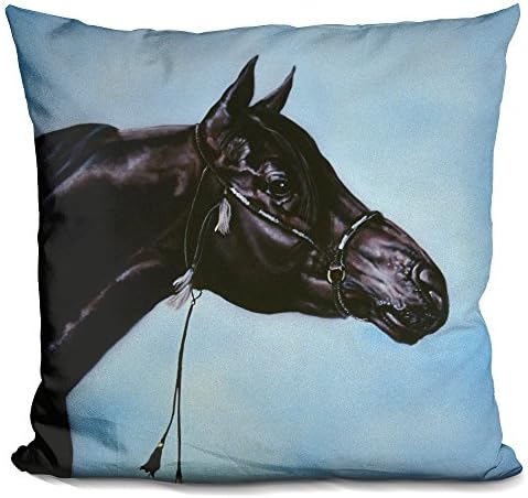 LiLiPi Black Arabian Decorative Accent Throw Pillow