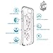 Speck Products 79991-5947 Presidio Clear + Print Cell Phone Case for iPhone 7 - Butterflies Rose Gold/Clear