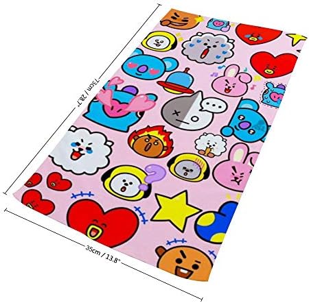 Bt21 タオル フェイスタオル 吸水 デイリー マイクロファイバー 綿 柔らかふんわり ハンドタオルフェイスタオル 軽量クリーニングタオル ジムタオル マイクロファイバー 抗菌 B0ntjjjl 800円