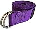 Clever Yoga - 8 ft Yoga Strap for Exercise & Physical Therapy, Leg Stretching Strap Yoga Accessories & Stretching Equipment, Leg Stretcher for Women & Men, Home Workout Essentials - Purple