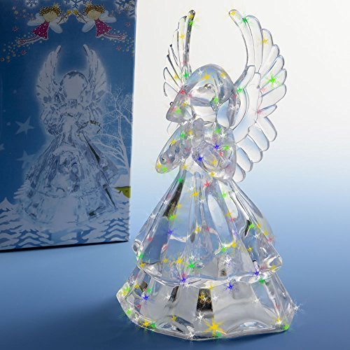 Click Here to See More Images 12 Light Up Clear Acrylic Angel Centerpieces / Cake Tops